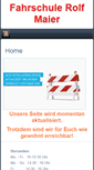 Mobile Screenshot of fahrschule-rolf-maier.de