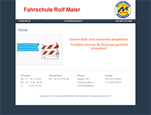 Tablet Screenshot of fahrschule-rolf-maier.de